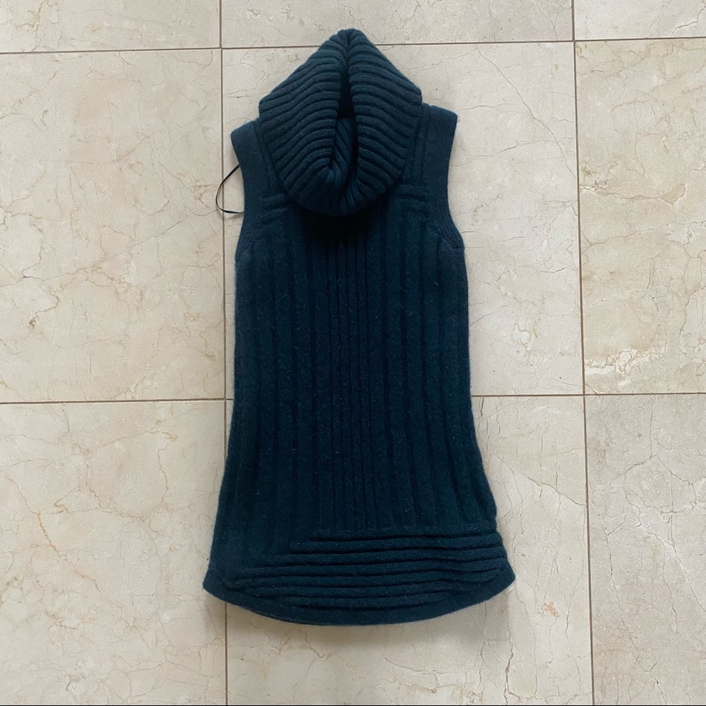Tahari Dark Blue Cowl Neck Sweater